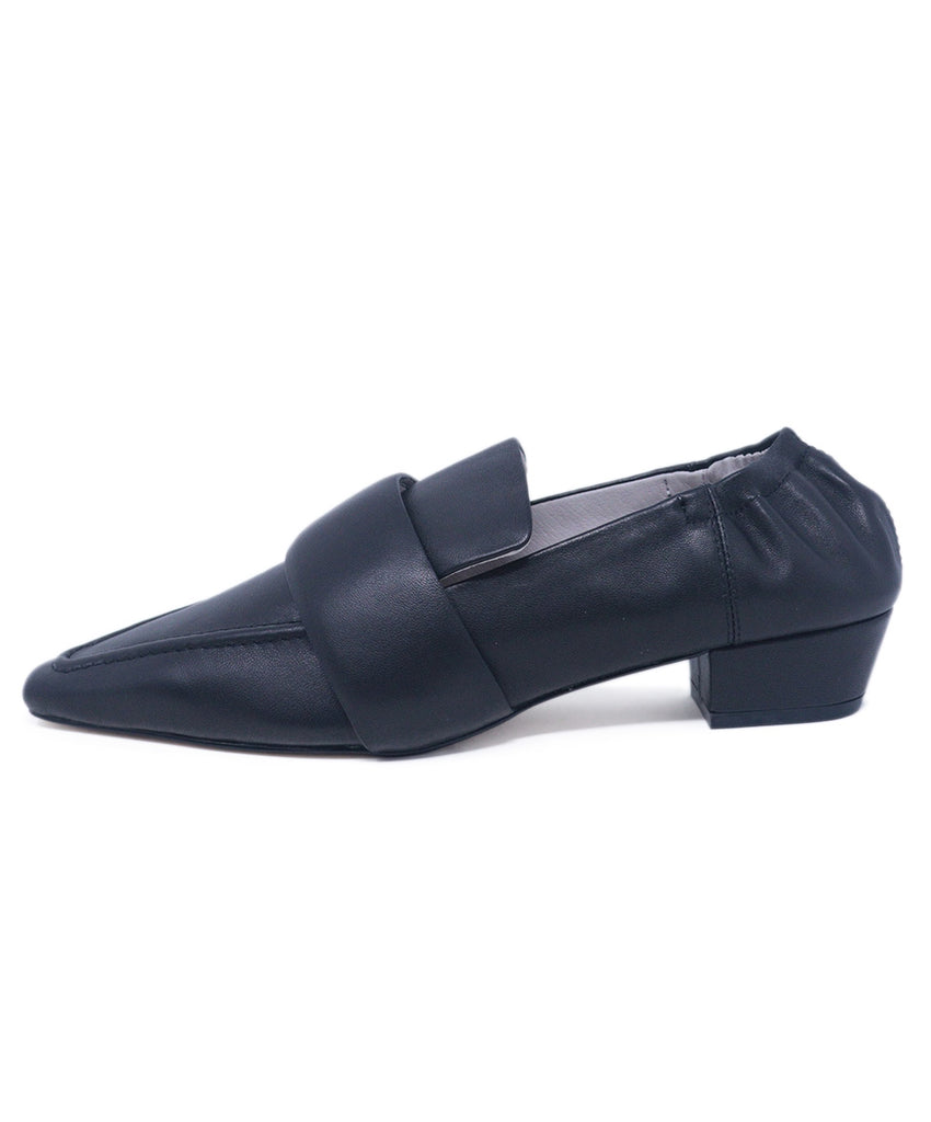 Mariacher Black Leather Flats 1