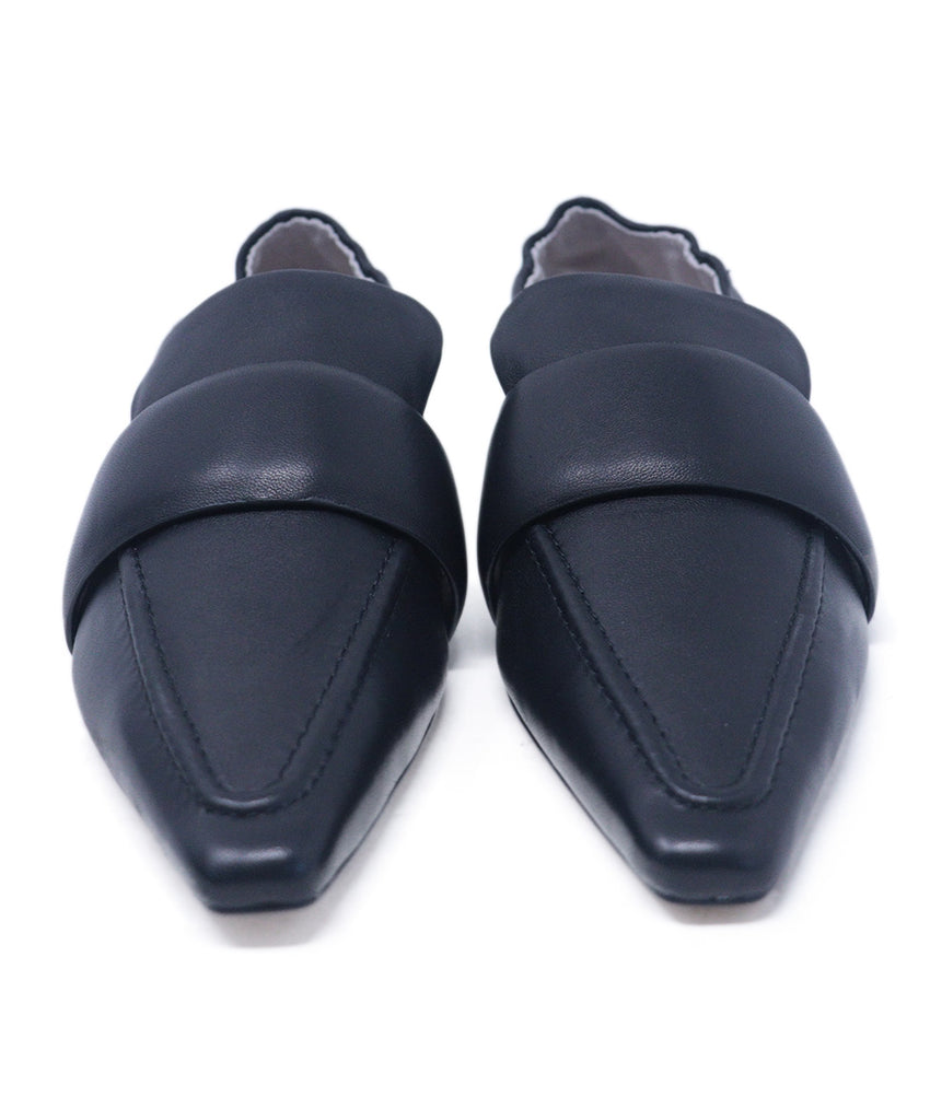 Mariacher Black Leather Flats 3