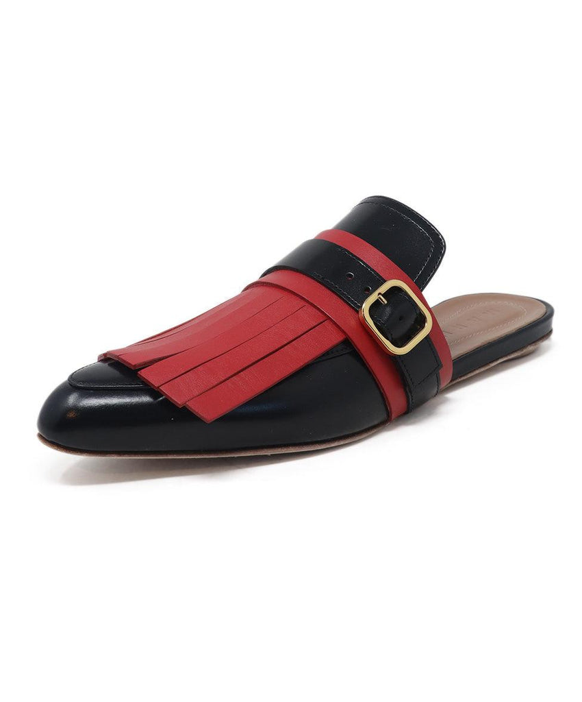 Marni Black & Red Leather Mules 