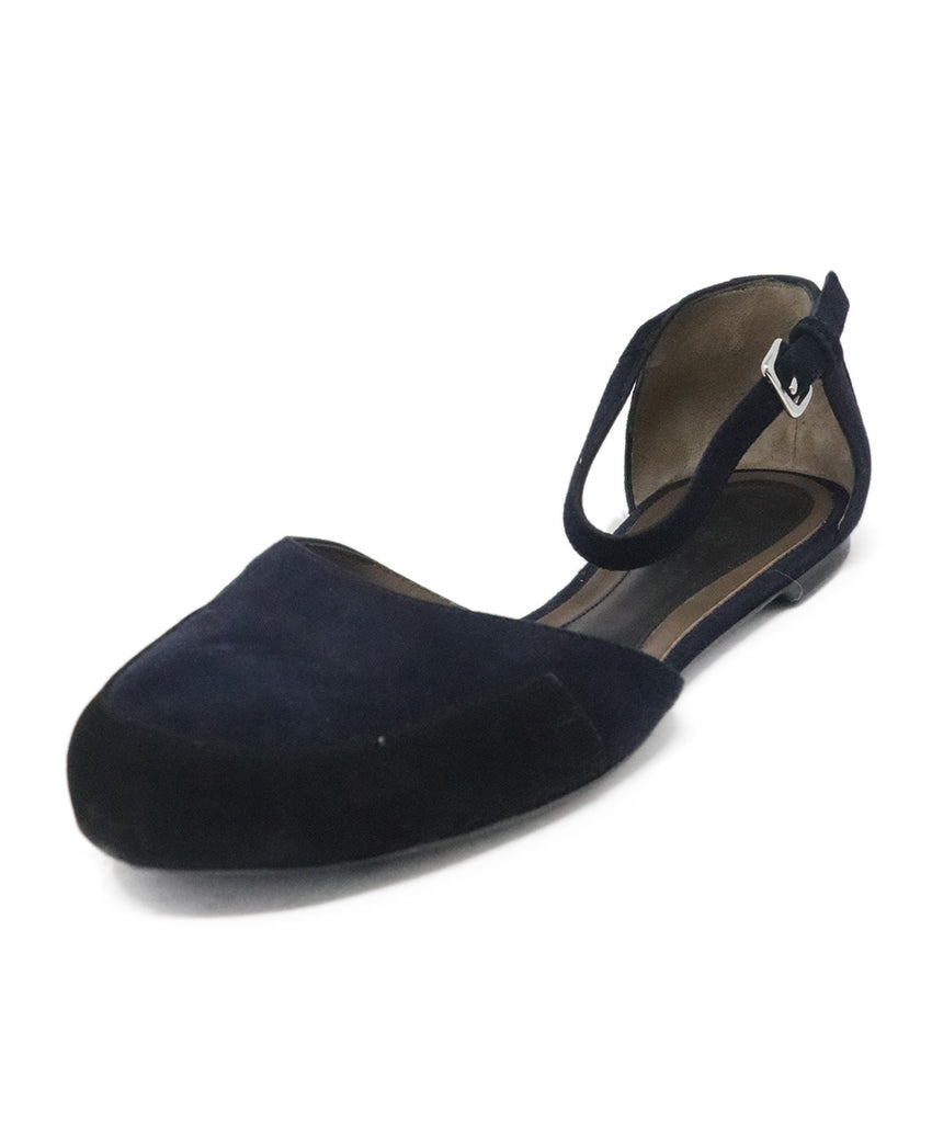 Marni Navy & Black Suede Flats 