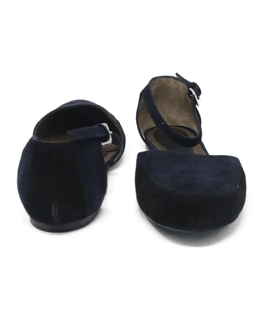 Marni Navy & Black Suede Flats 2