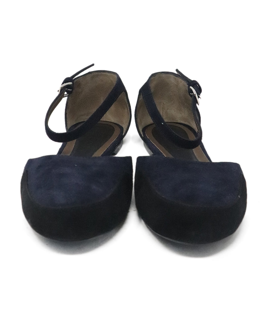 Marni Navy & Black Suede Flats 3