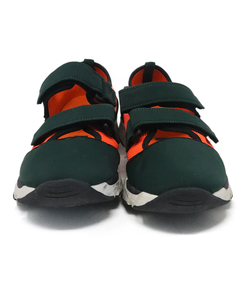 Marni Green & Orange Nylon Sneakers 3