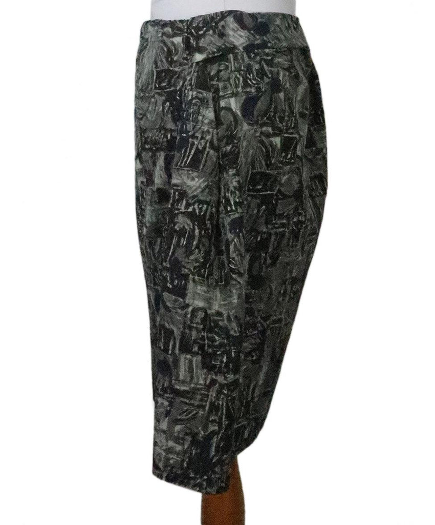 Marni Grey & Navy Print Skirt 1