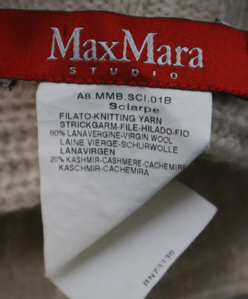 Max Mara Beige Wool & Cashmere Poncho 3