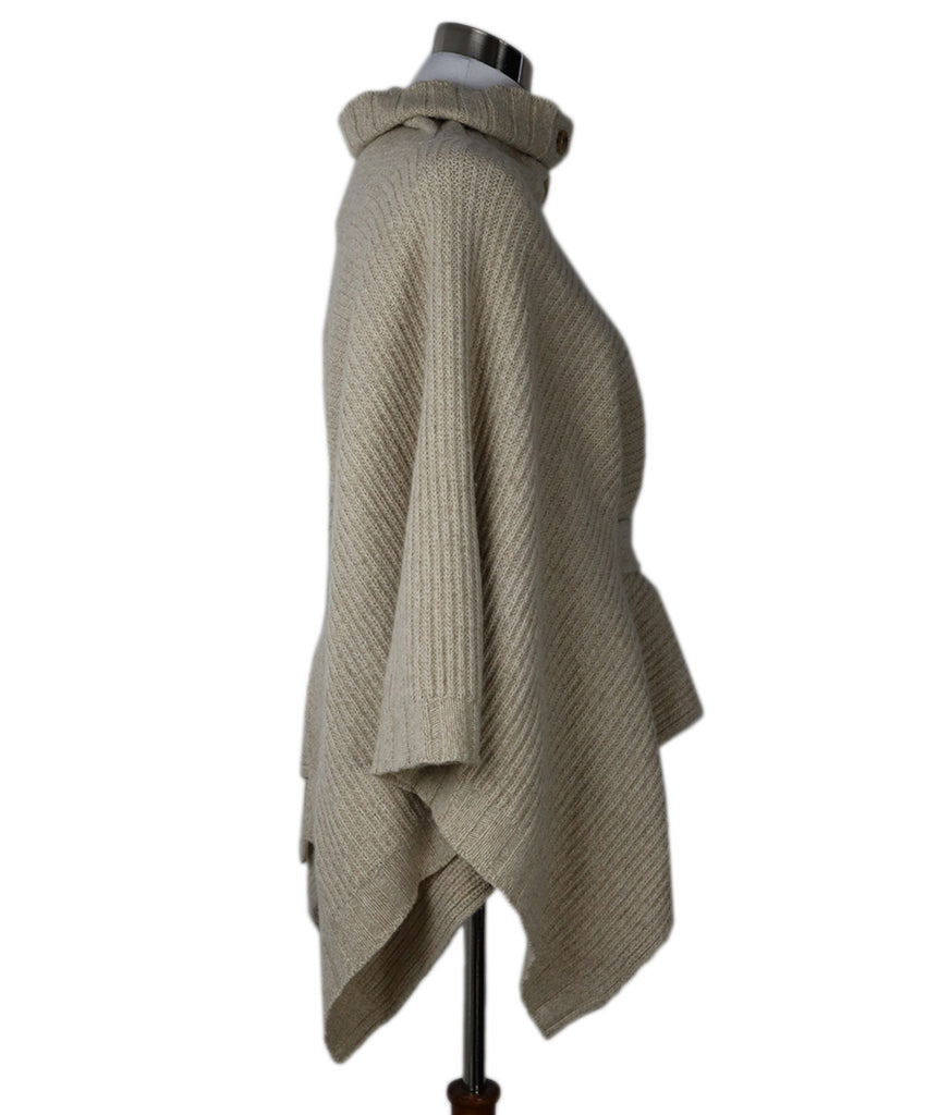 Max Mara Beige Wool & Cashmere Poncho 1