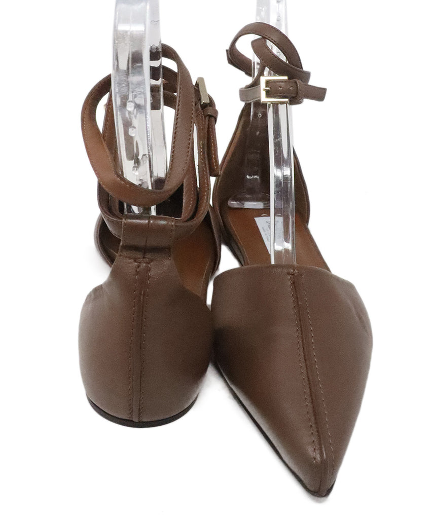 Max Mara Brown Leather Flats 1