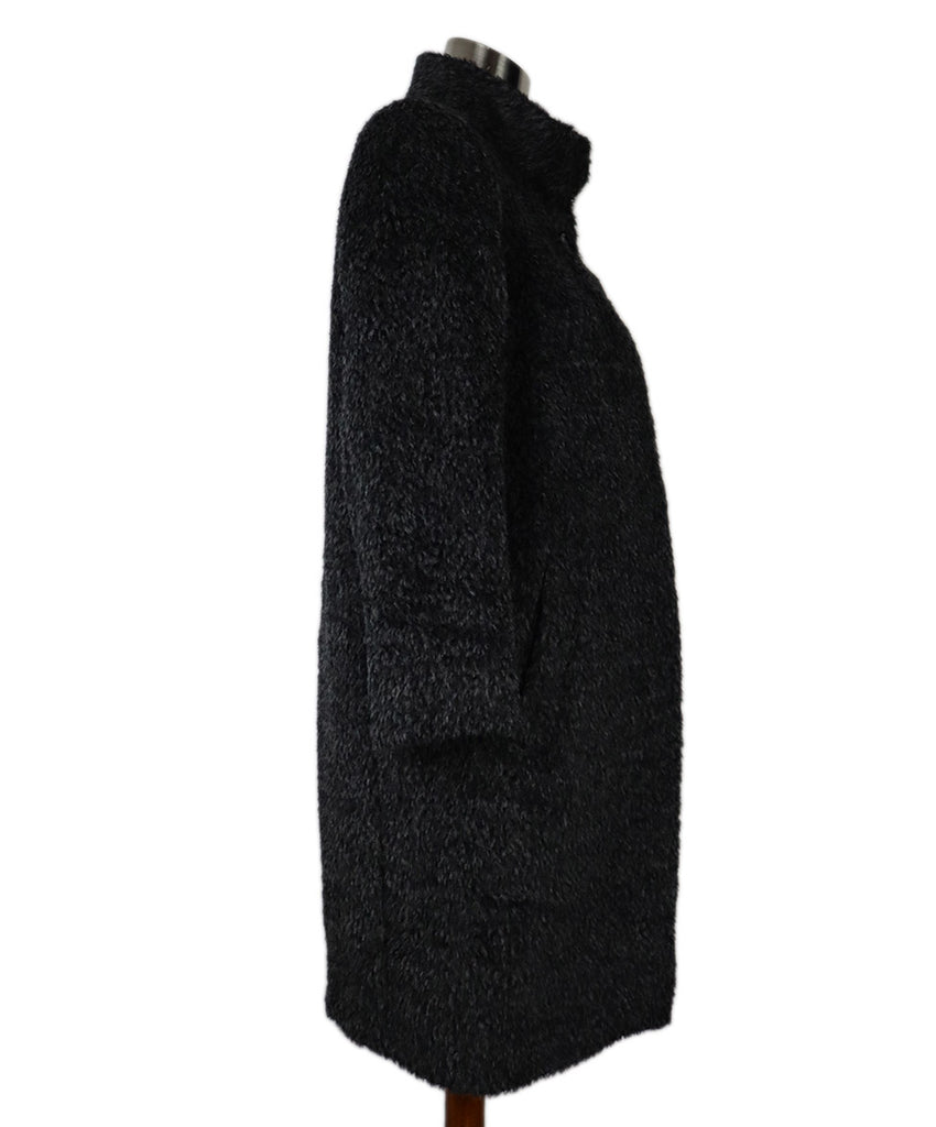 Max Mara Charcoal Alpaca Wool Coat 1