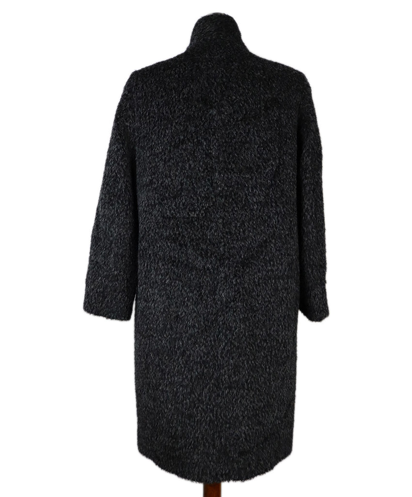 Max Mara Charcoal Alpaca Wool Coat 2