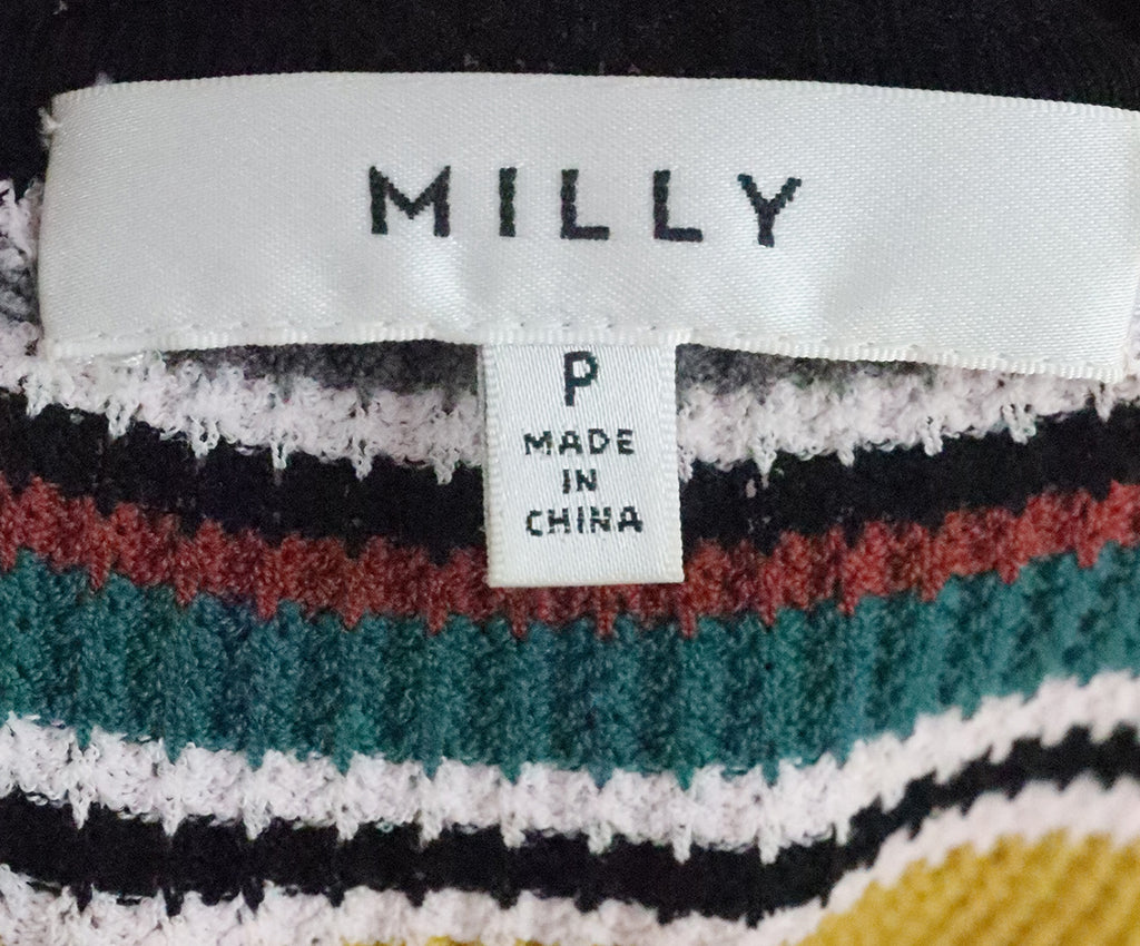 Milly Black & Multicolor Striped Sweater 3