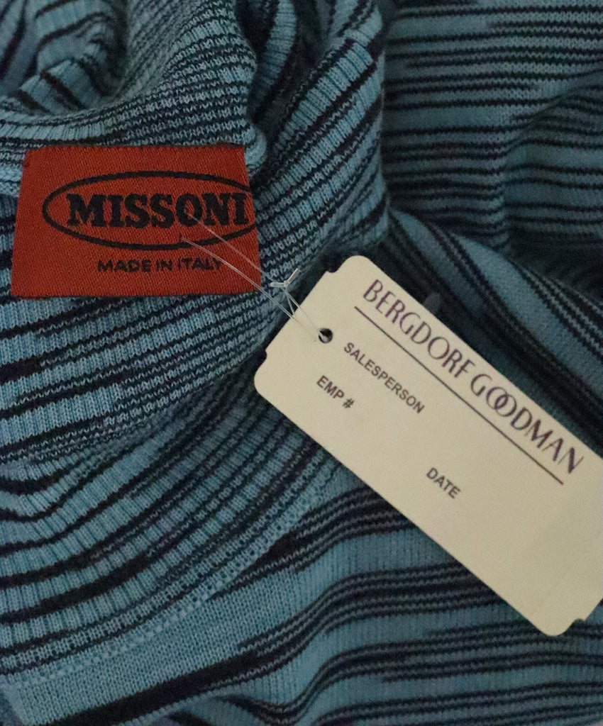 Missoni Blue & Black Stripes Wool Sweater 3