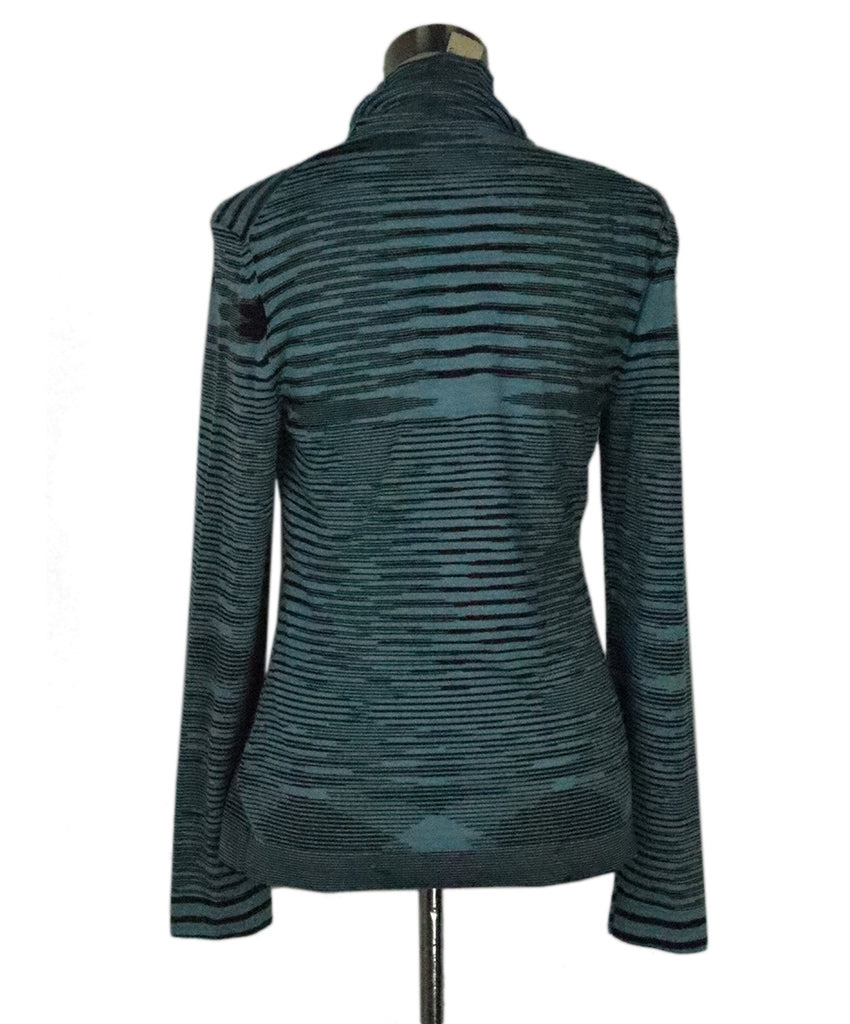 Missoni Blue & Black Stripes Wool Sweater 2