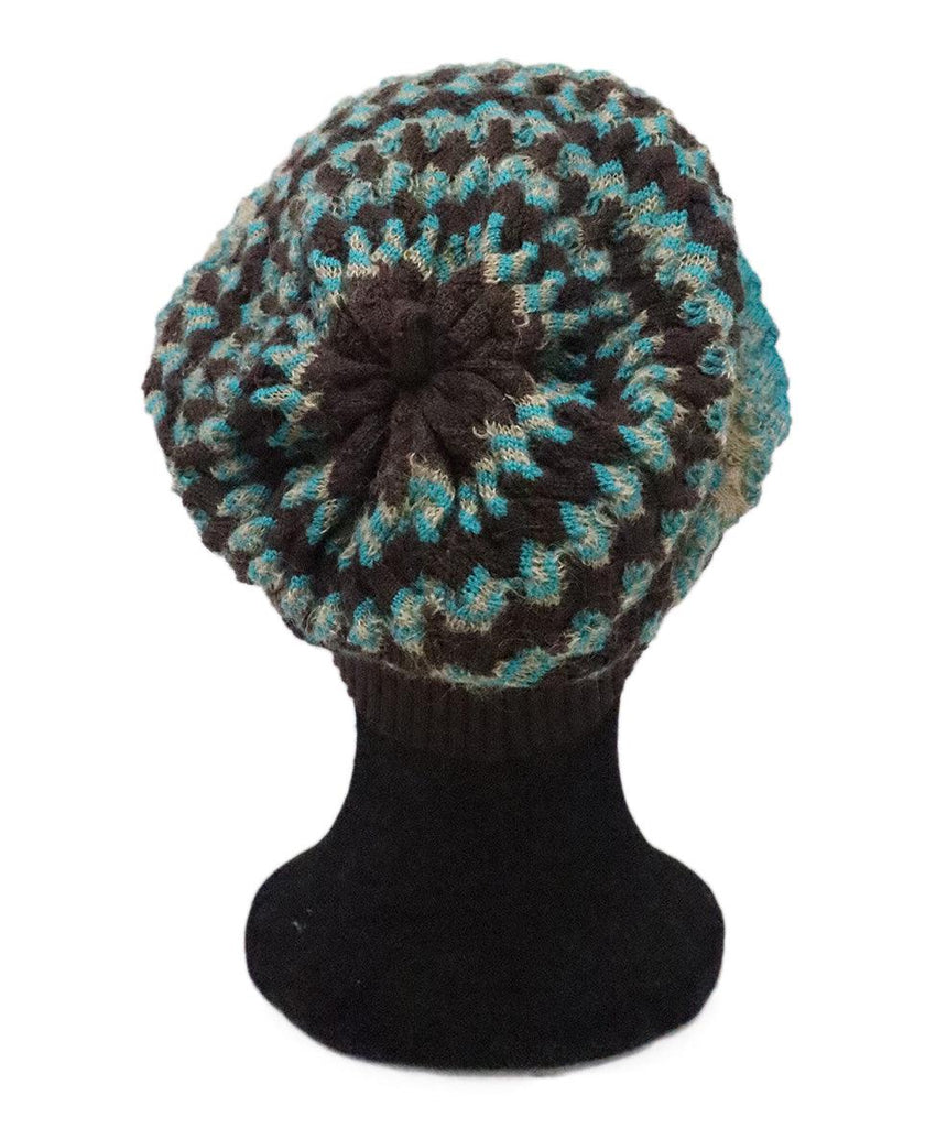 Missoni Brown & Teal Knit Hat - Michael's Consignment NYC