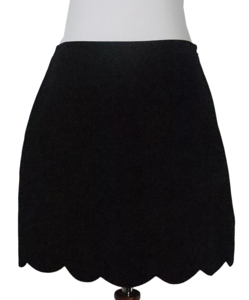 Miu Miu Black Scallop Mini Skirt 