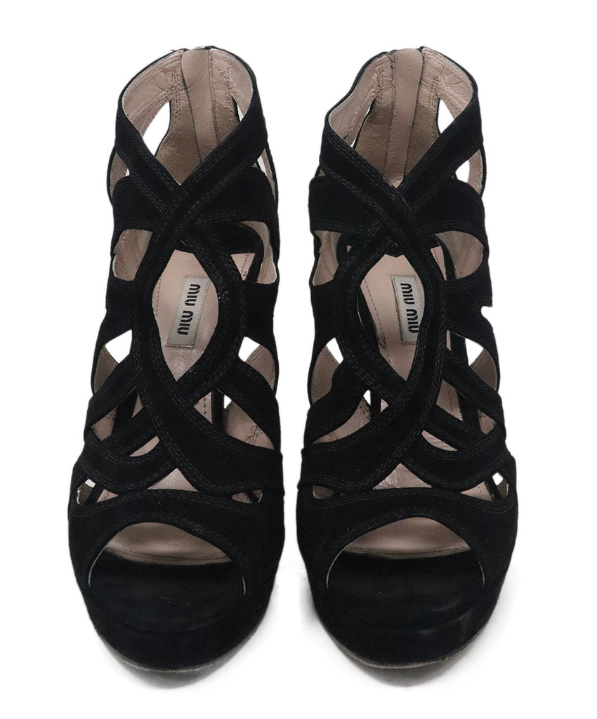 Miu Miu Black Suede Heel 3