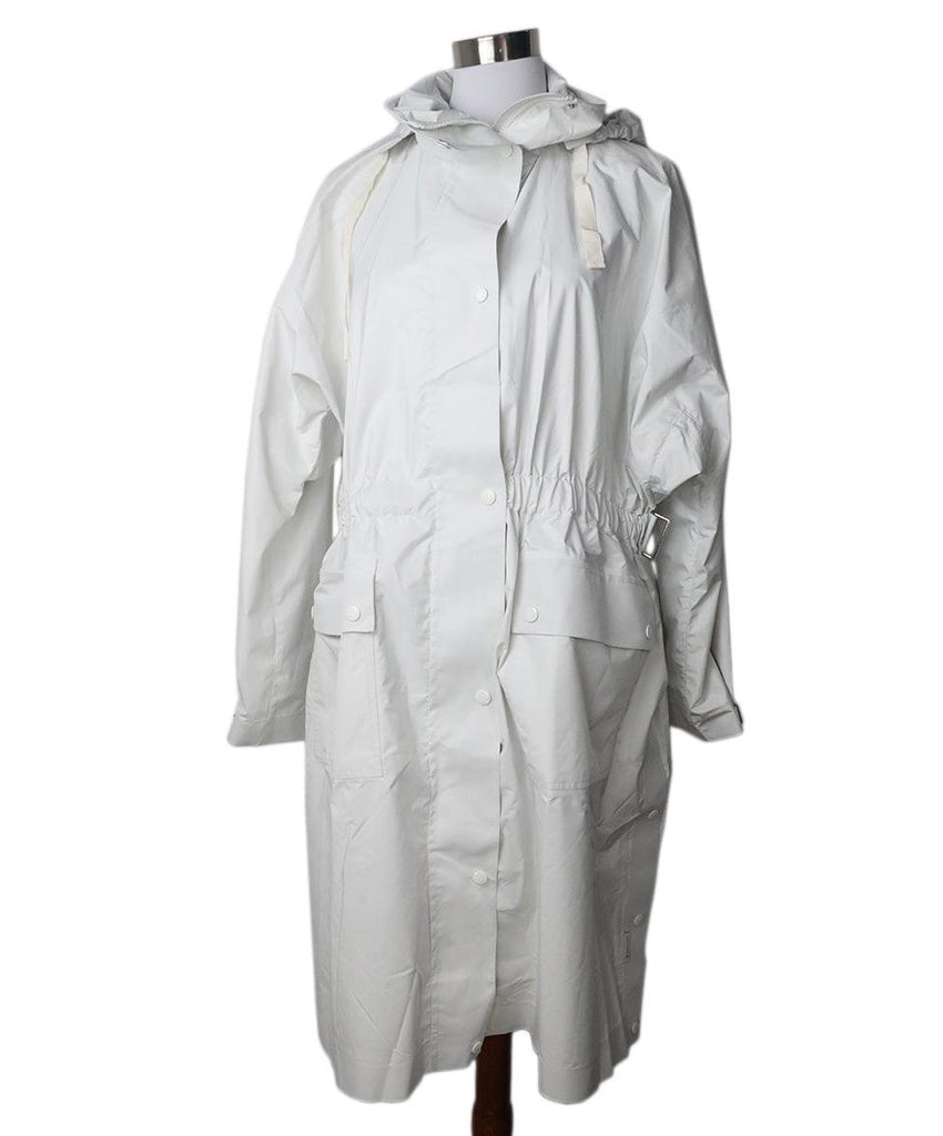 Moncler White Trench Coat 