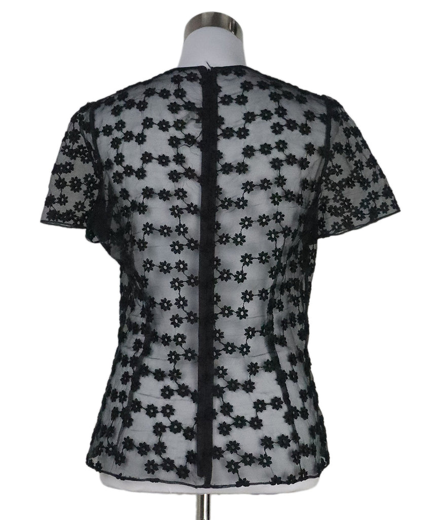 Morgan Le Fay Black Floral Embroidered Top 2