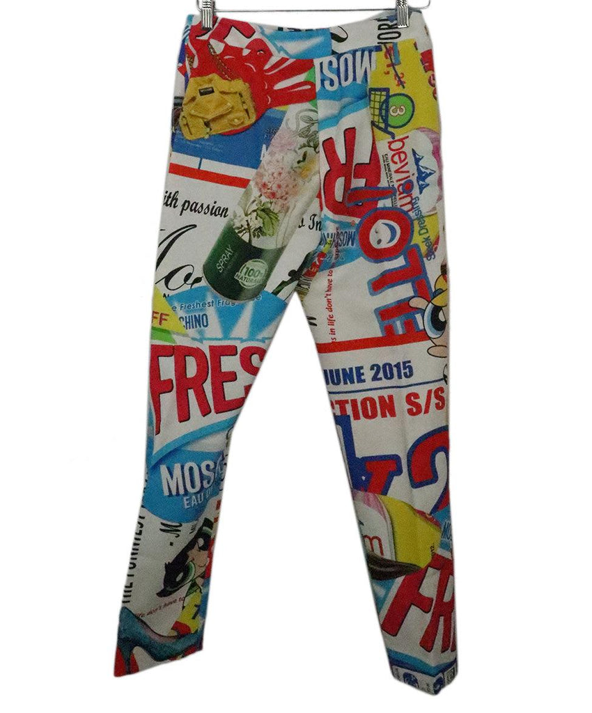 Moschino Multicolor Print Pants 1