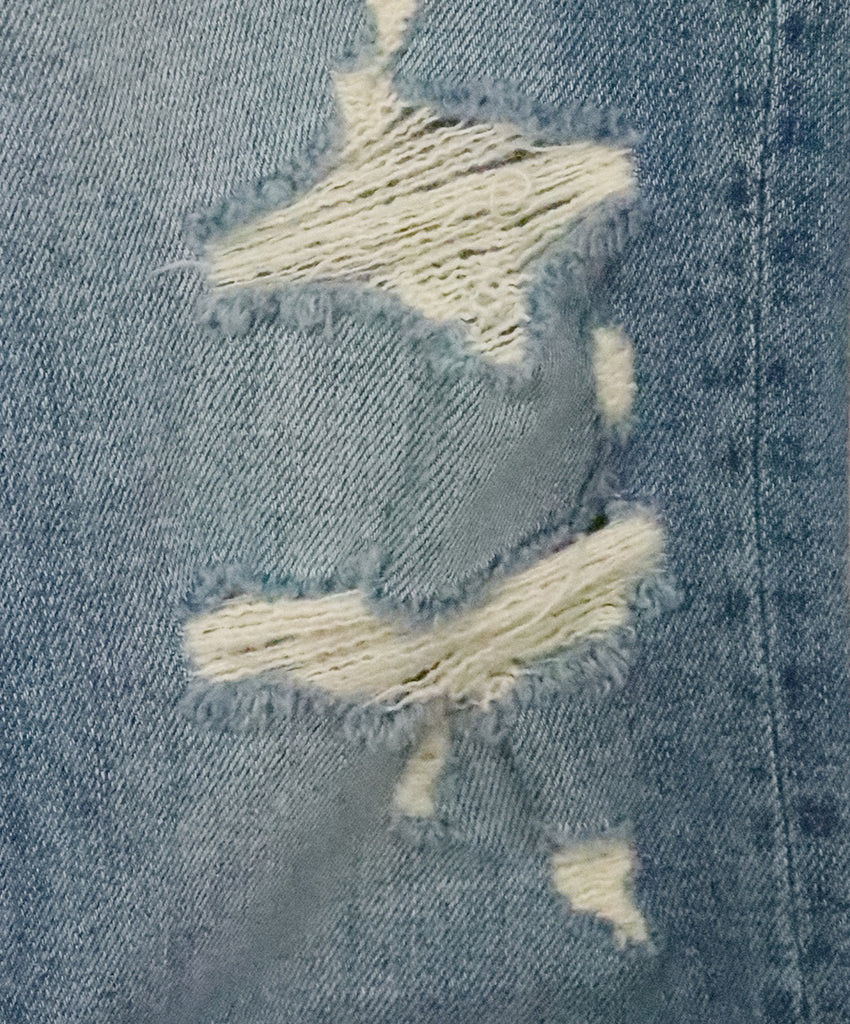 Mother Distressed Blue Jeans 5