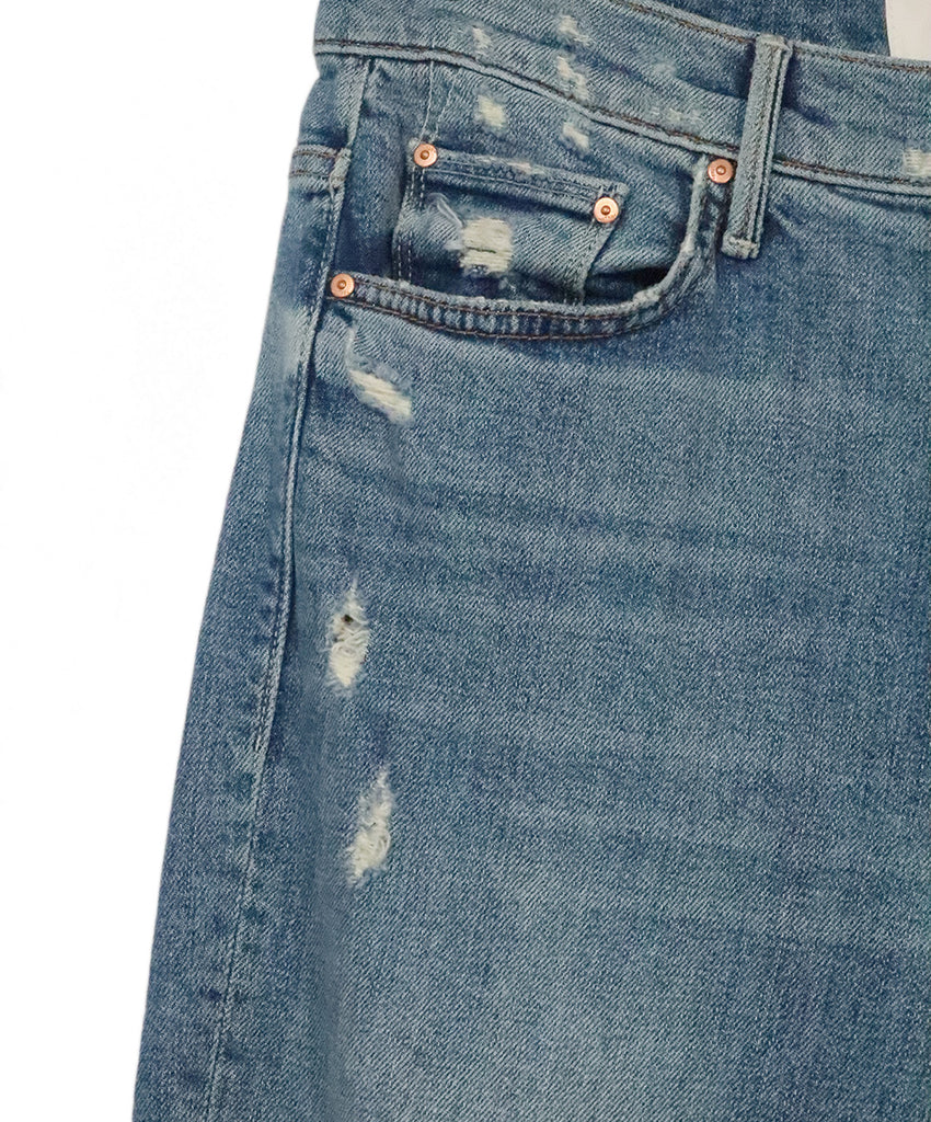 Mother Distressed Blue Jeans 6