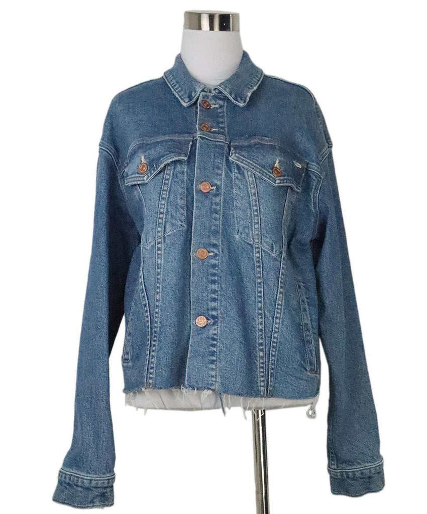 Mother Distressed Denim Jacket 