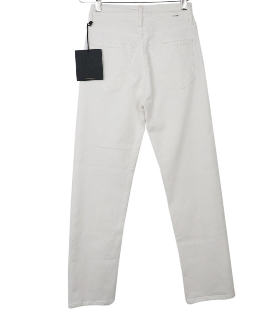 Mother White Denim Pants 1