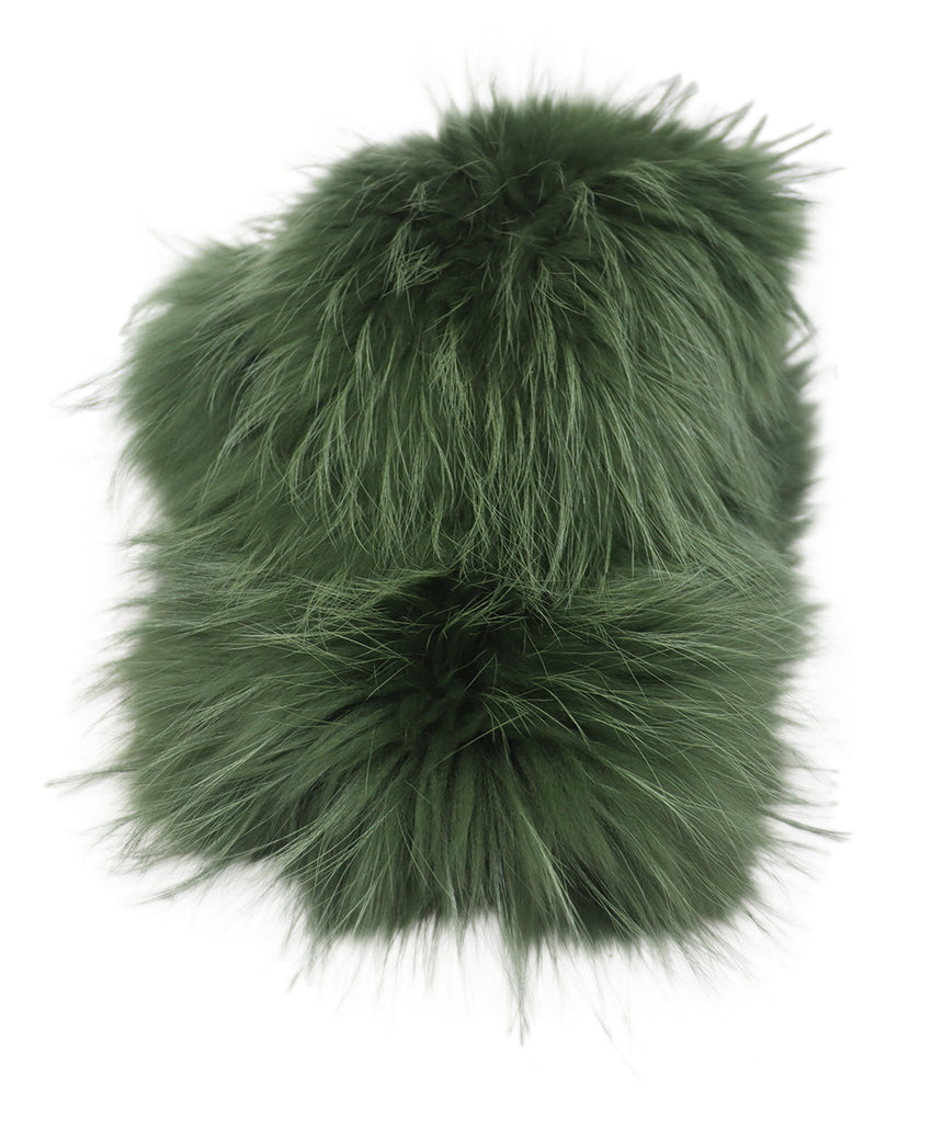 Mr.& Mrs. Italy Green Fox Fur Collar 