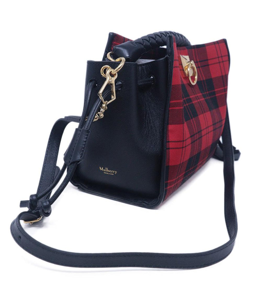 Mulberry Red & Black Plaid Handbag 1