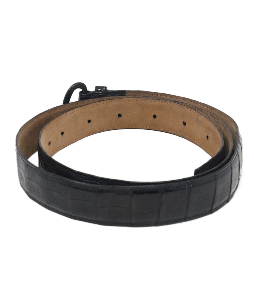 Nancy Gonzalez Black Alligator Belt 1