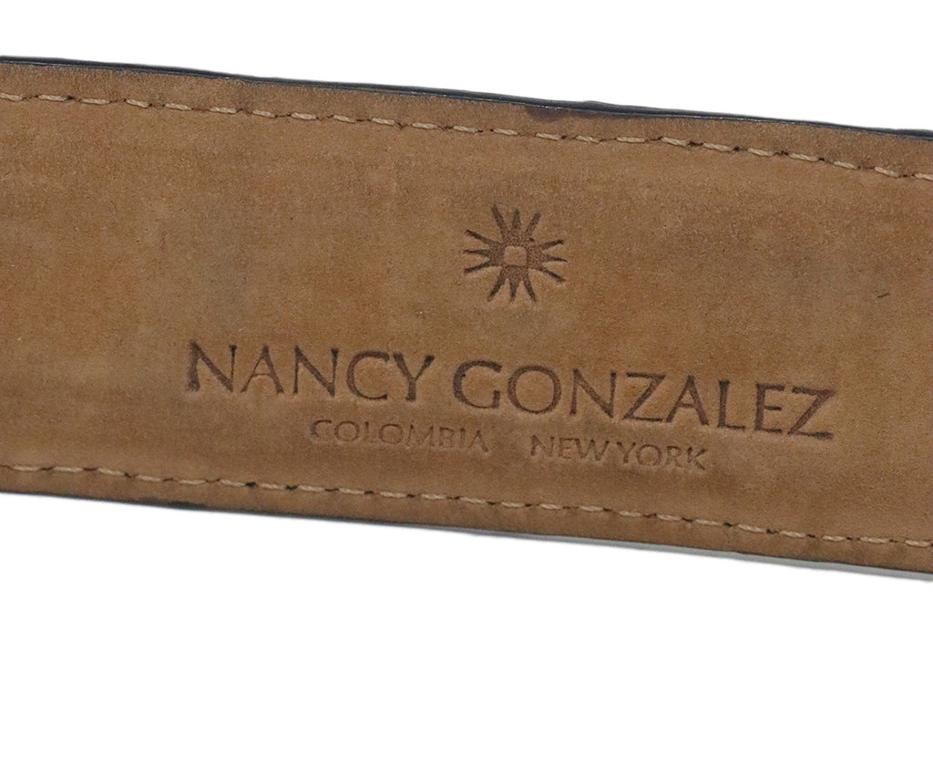 Nancy Gonzalez Black Alligator Belt 2