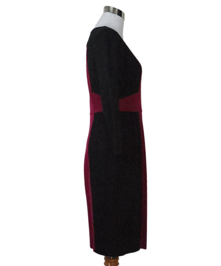 Nanette Lepore Black & Fuchsia Knit Dress 1