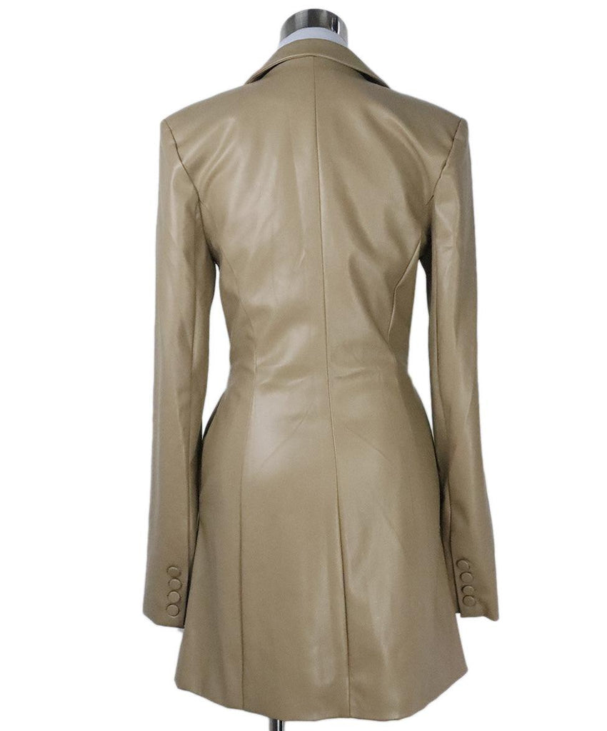 Nicholas Taupe Faux Leather Blazer Dress sz 4 - Michael's Consignment NYC