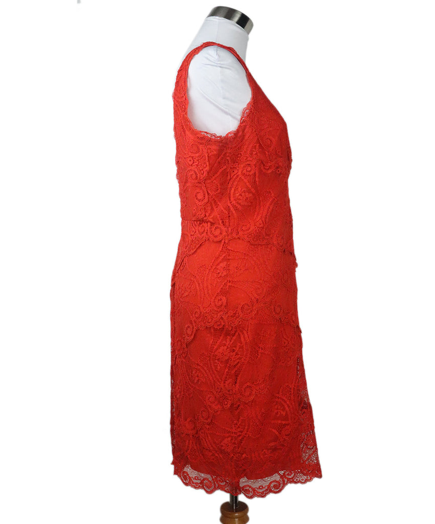 Nicole Miller Red Lace Dress 1