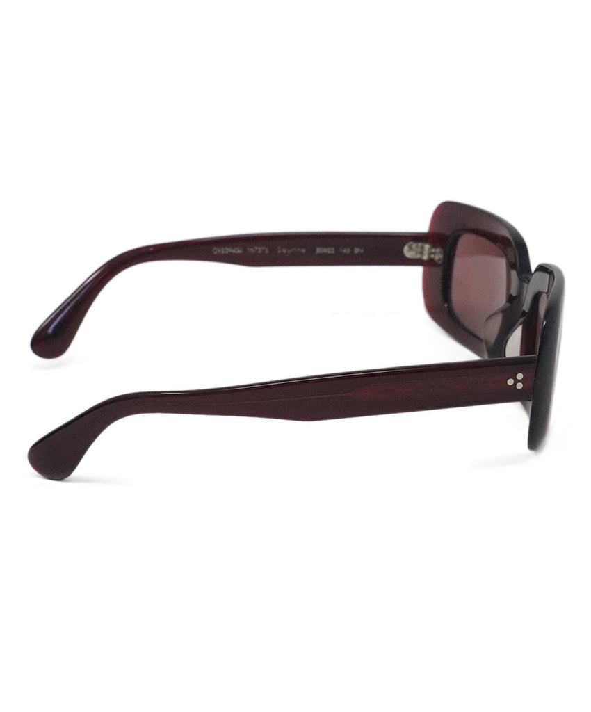 Oliver People Burgundy Plastic Sunglasses 1