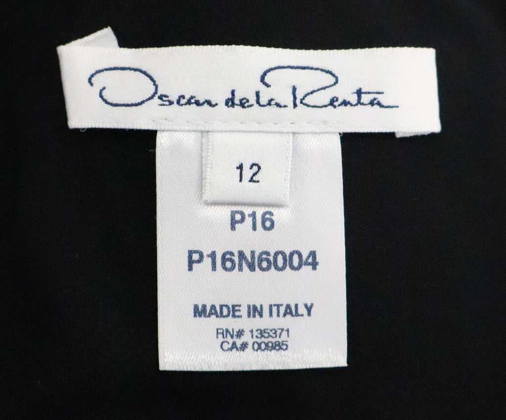 Oscar De La Renta Black Wool Dress 3