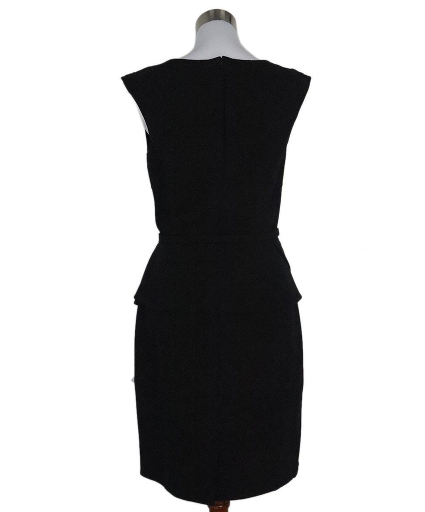 Oscar De La Renta Black Wool Dress sz 10 - Michael's Consignment NYC