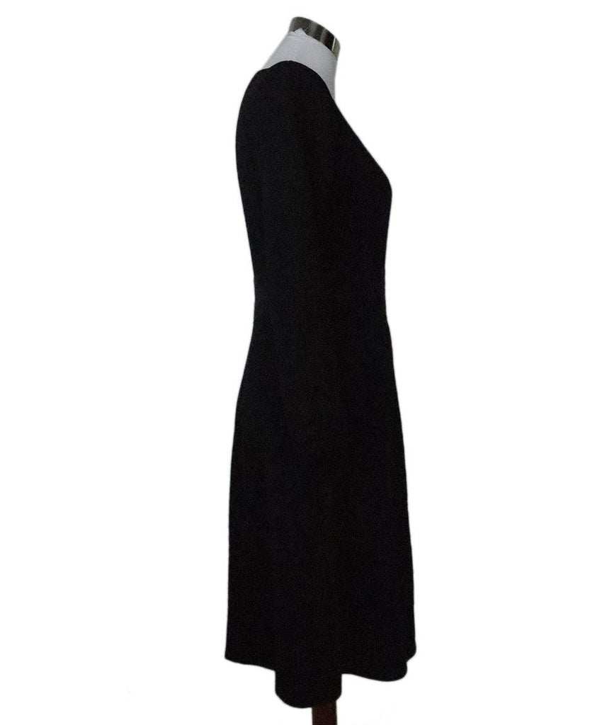 Oscar De La Renta Black Wool Dress 1