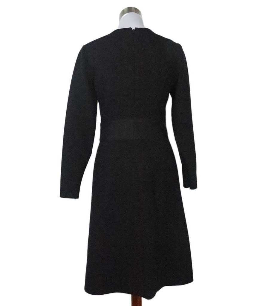 Oscar De La Renta Black Wool Dress 2