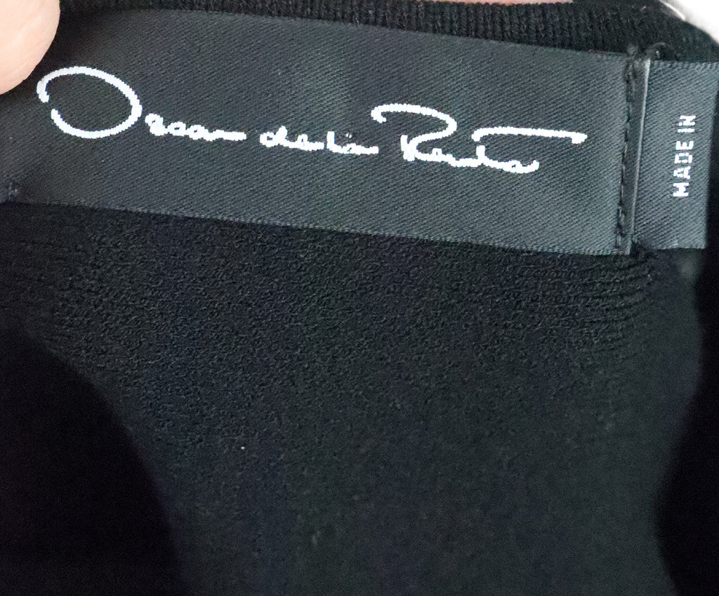 Oscar De La Renta Black Crochette Cardigan 3