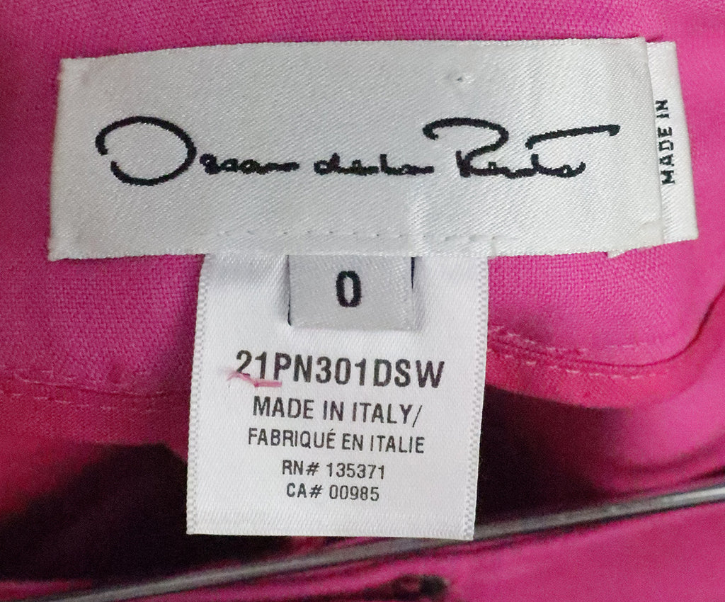 Oscar De La Renta Fuchsia Pants 2