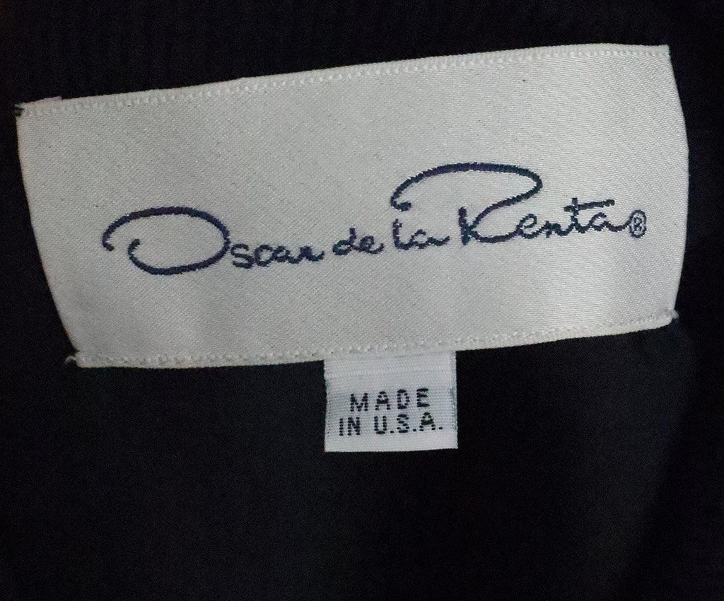 Oscar De La Renta Navy Wool Jacket 3