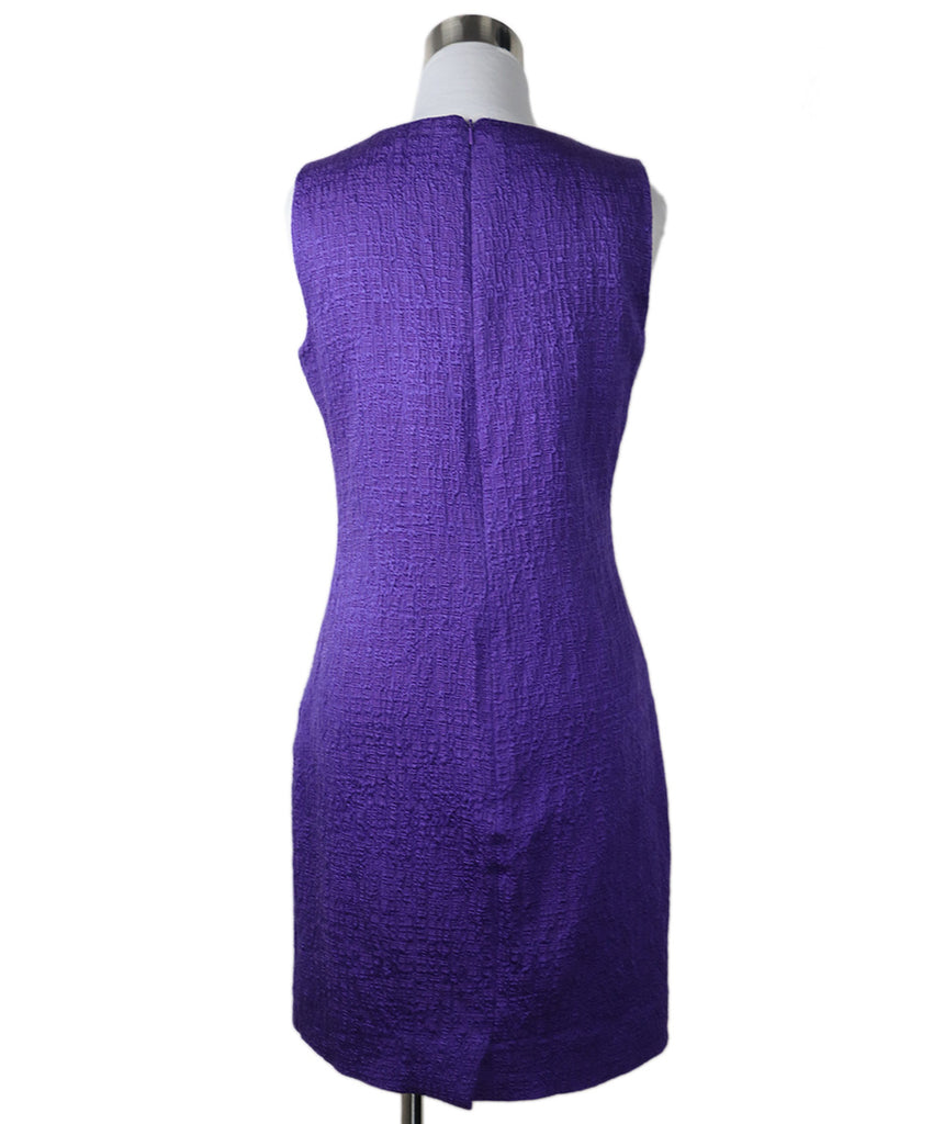 Oscar De La Renta Purple Cotton Silk Dress 2