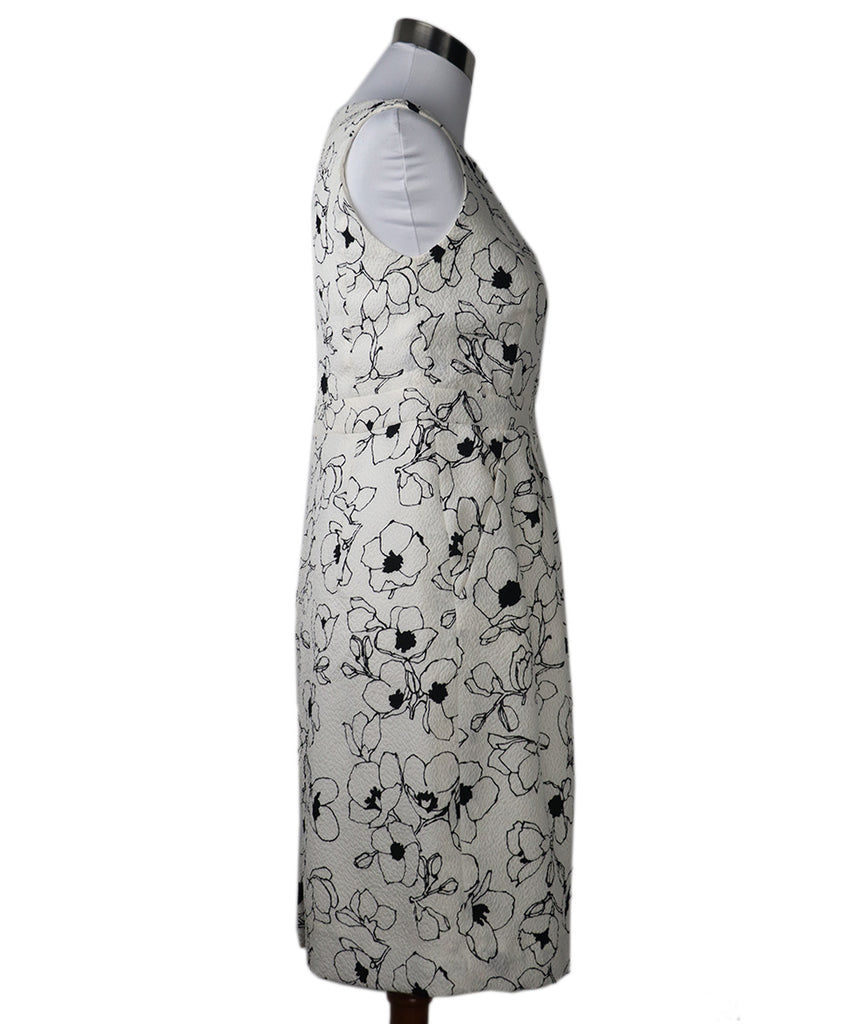 Oscar De La Renta Black & White Silk Nylon Dress 1