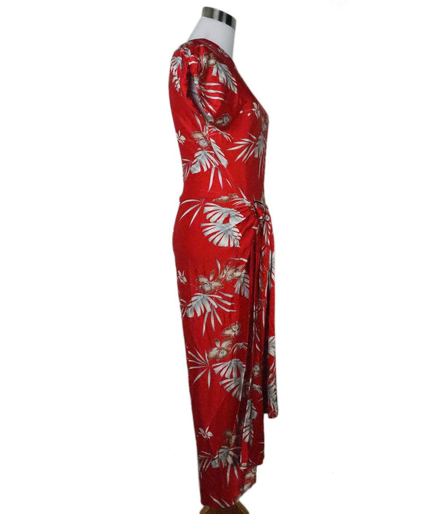 Paco Rabanne Red Print Long Dress 1