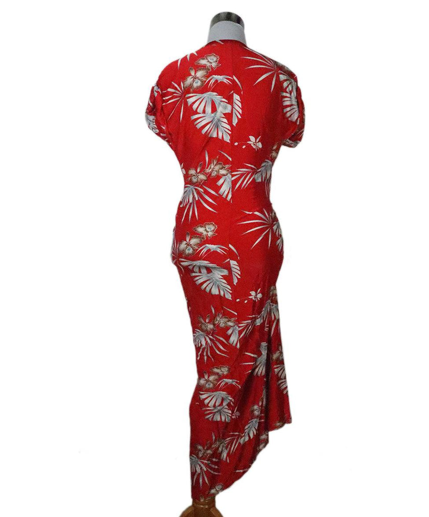 Paco Rabanne Red Print Long Dress 2