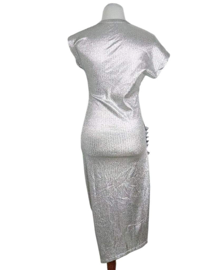 Paco Rabanne Silver Lurex Dress sz 4 - Michael's Consignment NYC