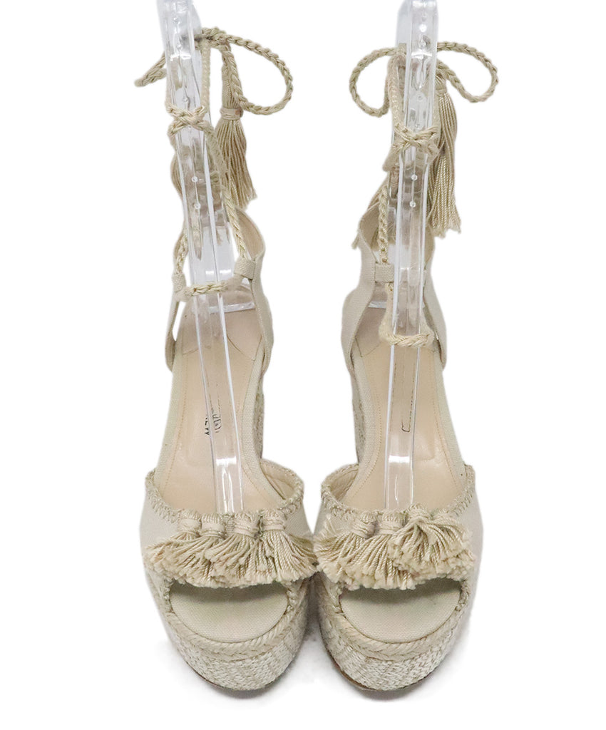 Paul Andrew Beige Canvas Sandals 3