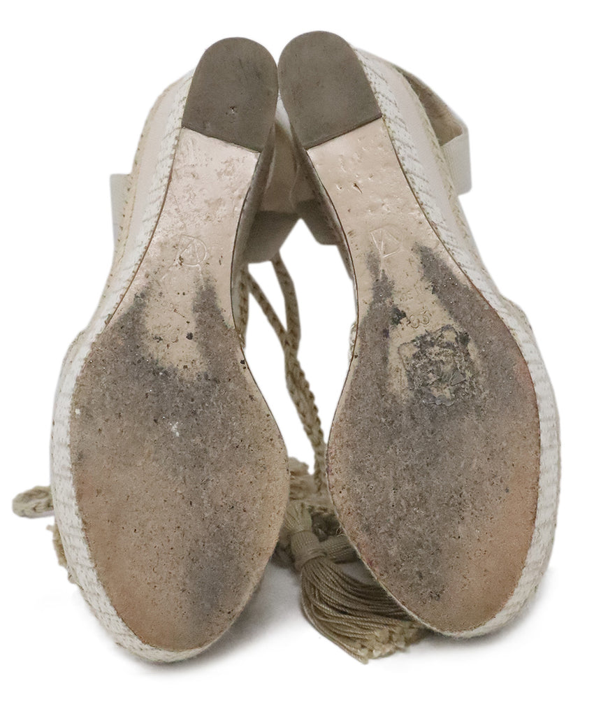 Paul Andrew Beige Canvas Sandals 4