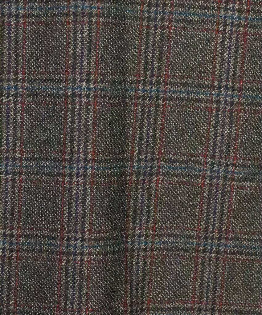 Paul Smith Brown Plaid Wool Skirt 5