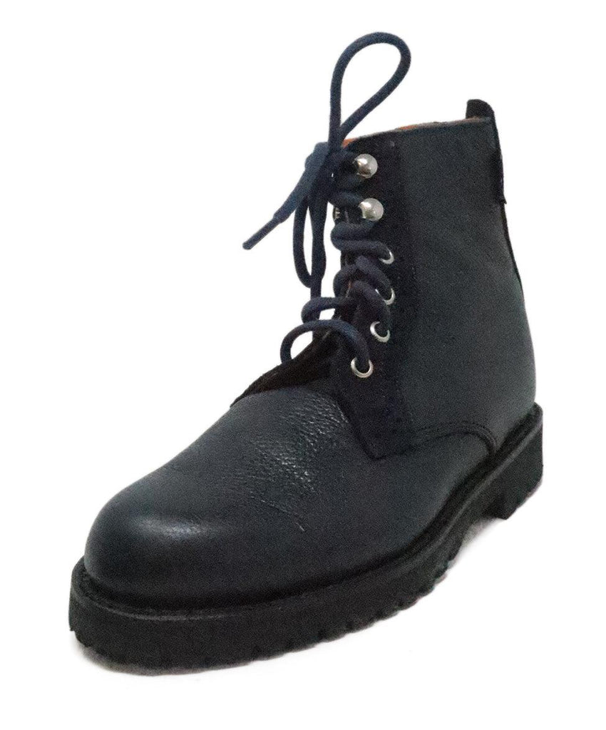 Penelope Chilvers Navy Leather Boots 